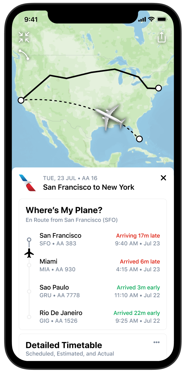 Screenshot of Where Is My Plane Tile
