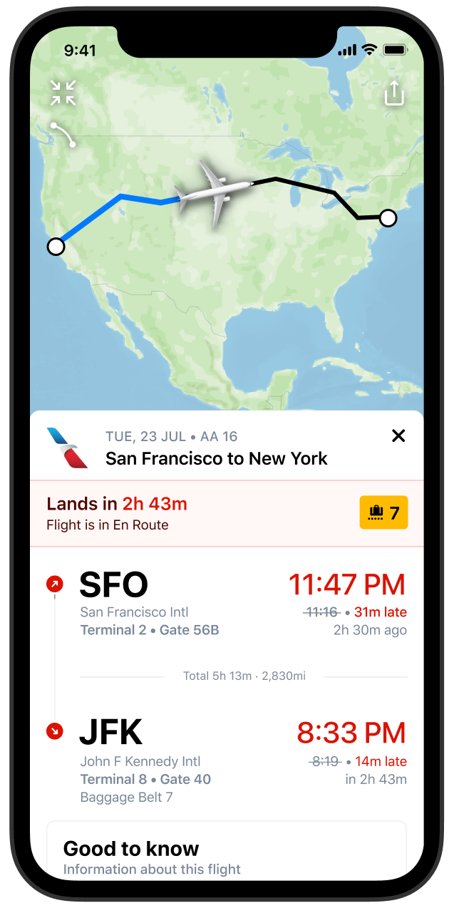Screenshot of Where Is My Plane Tile